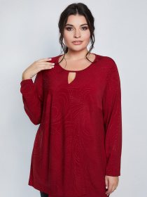Туника All Posa модель ap100890p-bordovij-hvil Фото