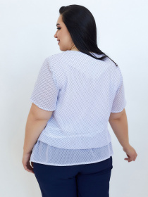 Туника All Posa модель ap100742p-sinj-drbnij-goroh Туника All Posa модель ap100742p-sinj-drbnij-goroh Фото