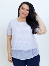 Туника All Posa модель ap100742p-sinj-drbnij-goroh Фото