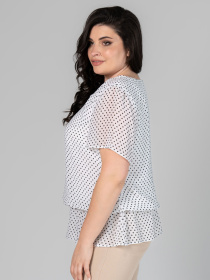 Туніка All Posa модель ap100742p-chornij-velikij-goroh Фото