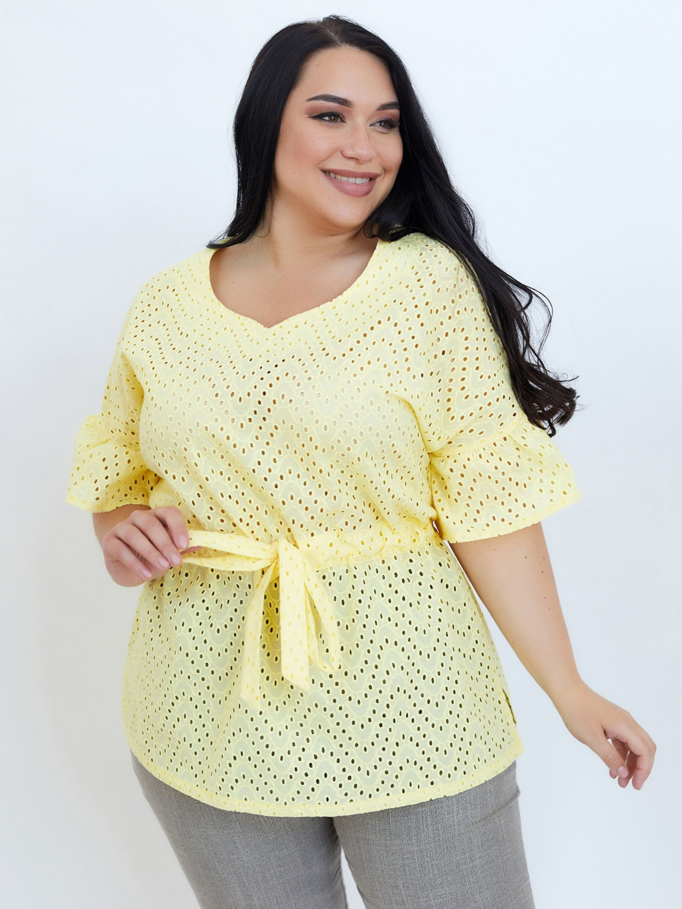 Туніка All Posa модель ap100672p-zhovtij Фото