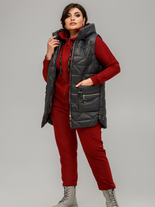 Утепленный жилет All Posa модель ap101604p-graft Фото