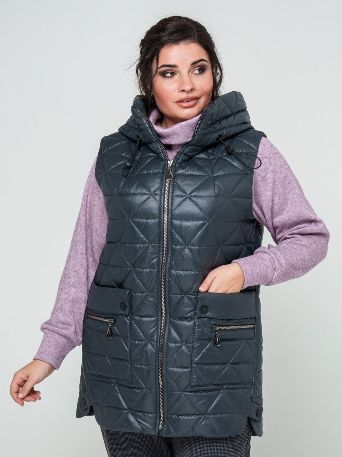 Жилет с утеплителем All Posa модель ap101604p-marengo Фото