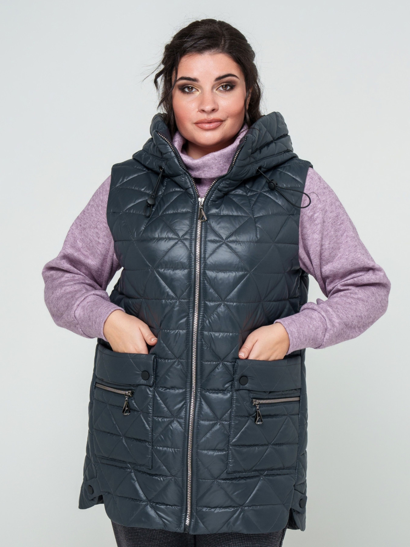 Жилет с утеплителем All Posa модель ap101604p-marengo Фото