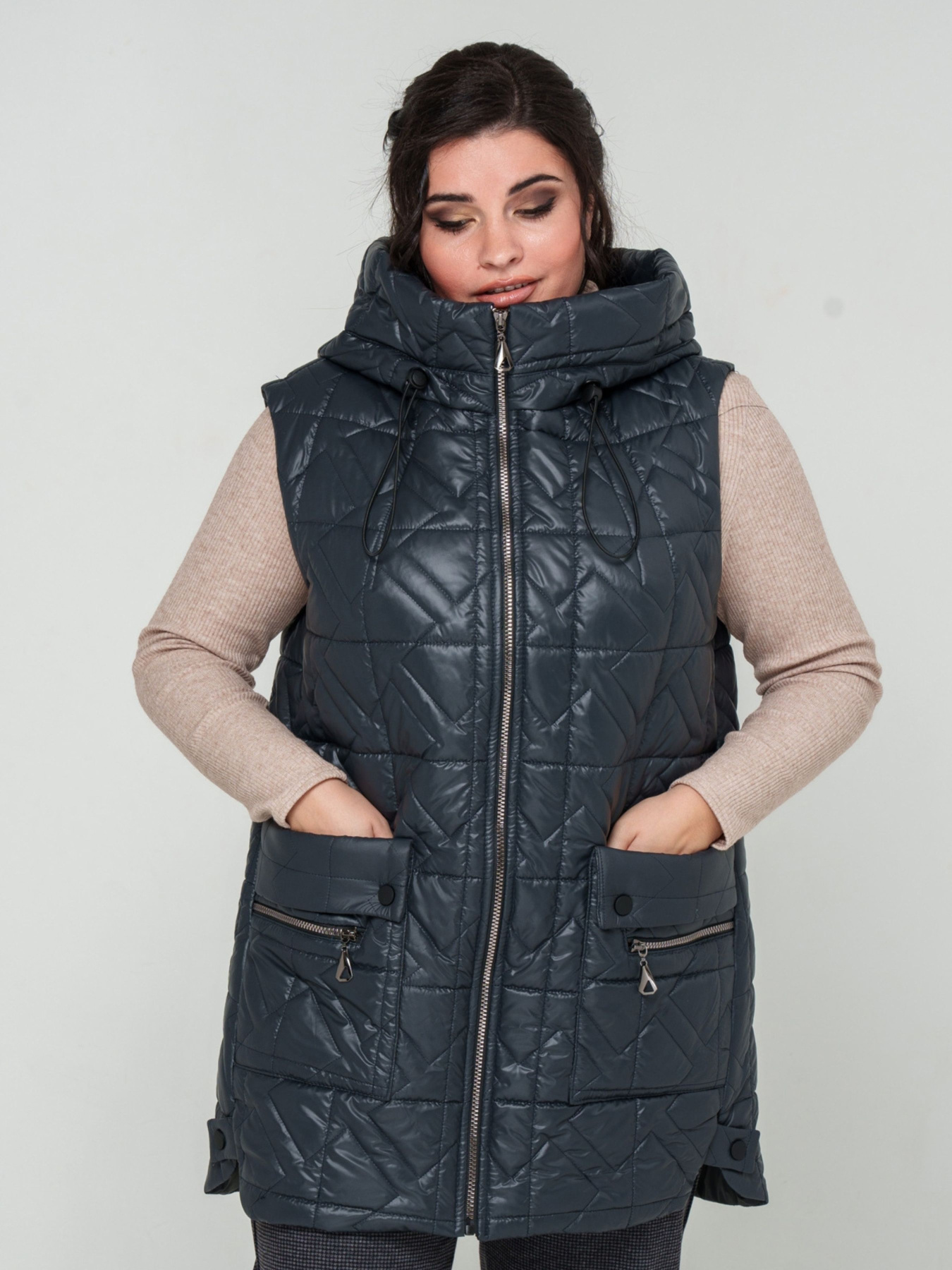 Утеплений жилет All Posa модель ap101604p-graft-geometrq Утеплений жилет All Posa модель ap101604p-graft-geometrq Фото