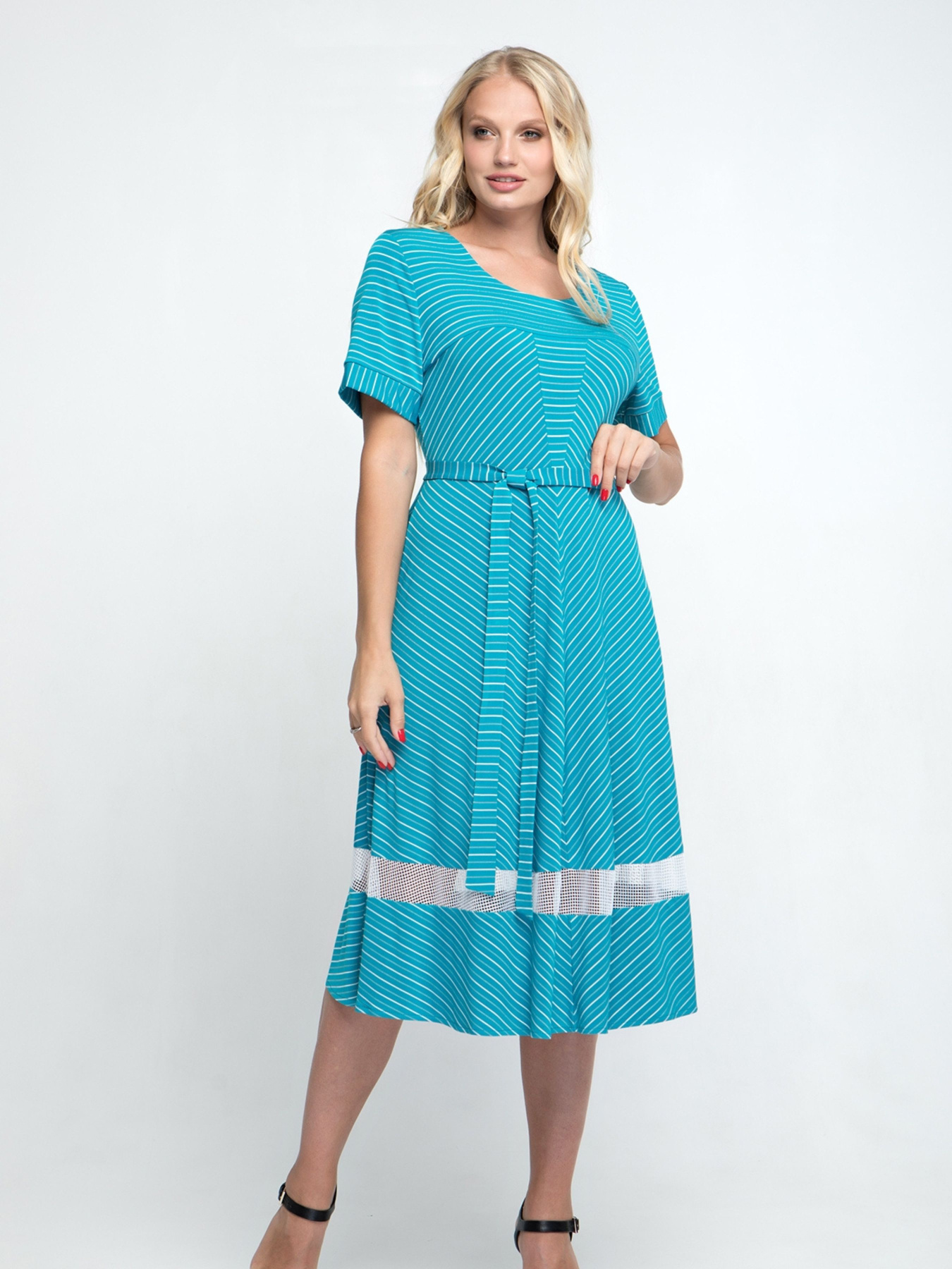 Платье миди All Posa модель ap1357-1p-bryuza Фото