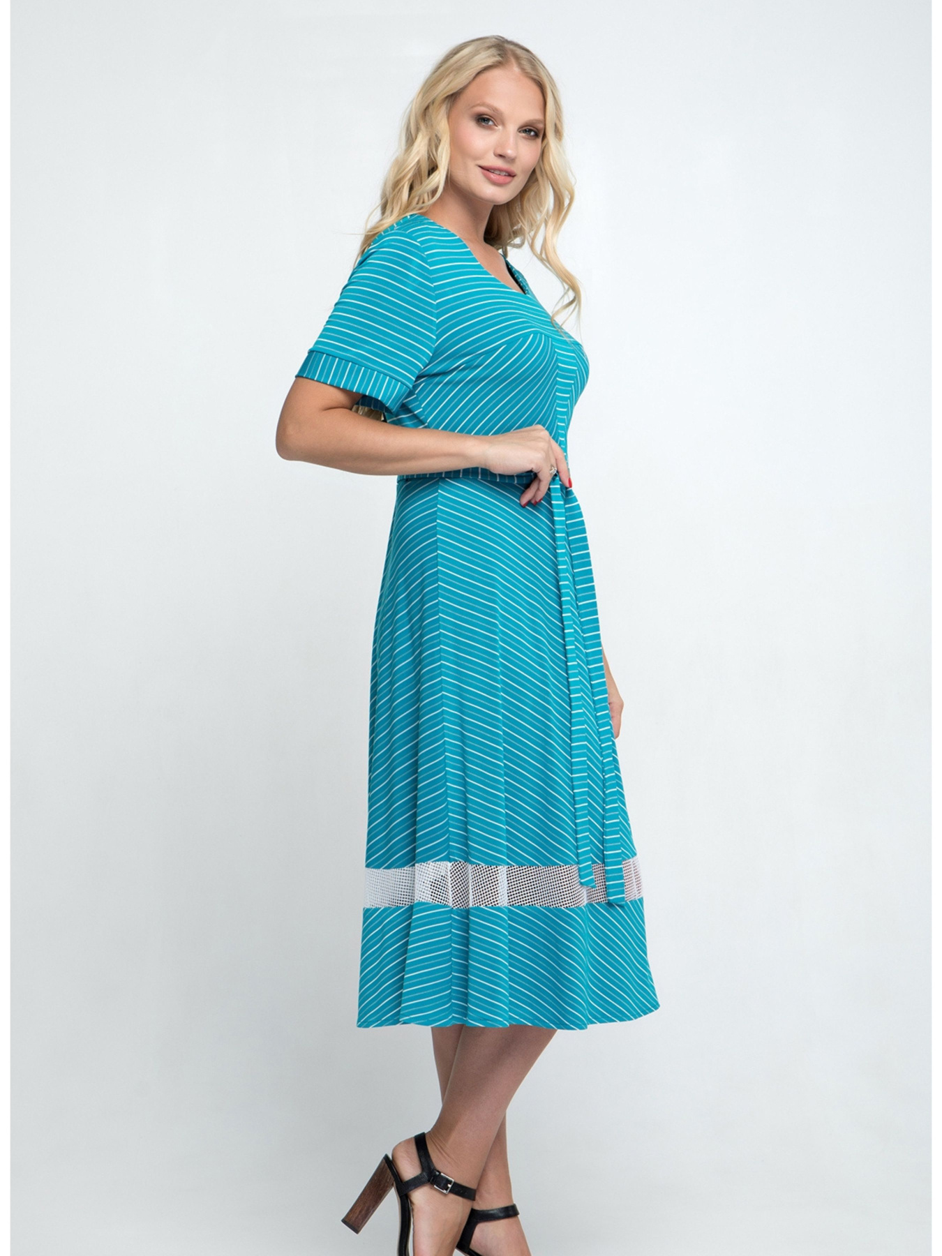 Платье миди All Posa модель ap1357-1p-bryuza Фото