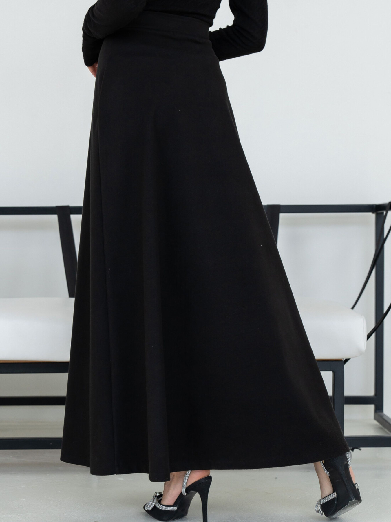 Спідниця максі RiMari модель 0623-chornij Фото