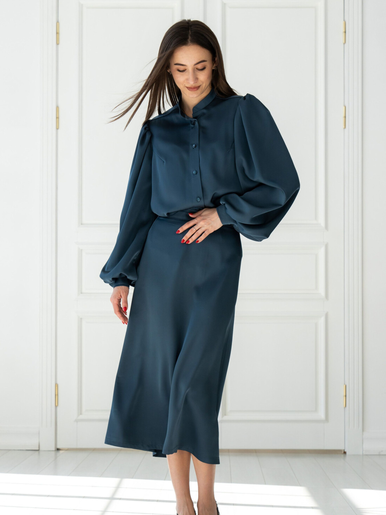 Юбка миди RiMari модель 0221-dzhins Фото