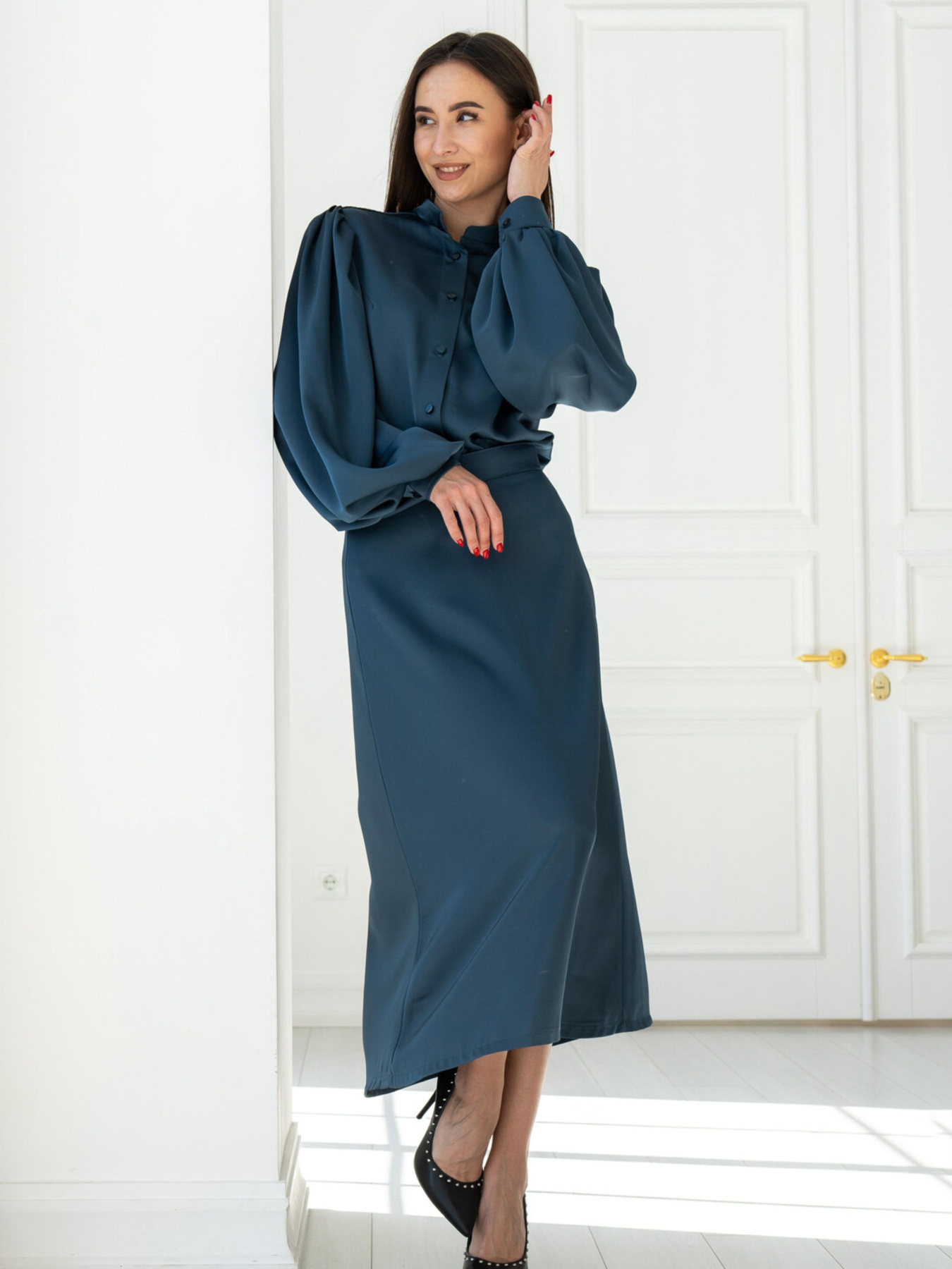 Юбка миди RiMari модель 0221-dzhins Фото