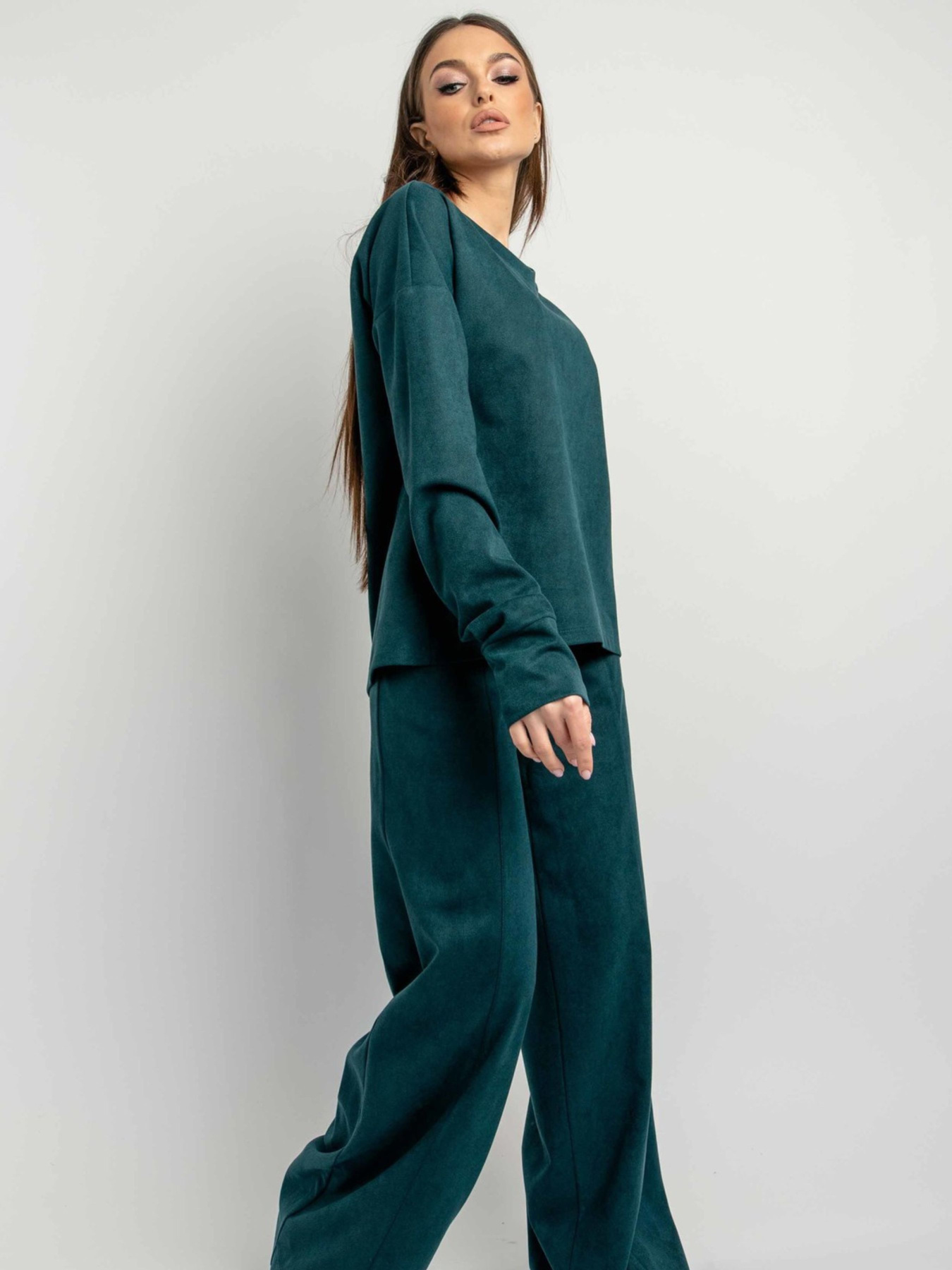 Брюки палаццо RiMari модель 0121-smaragdovij Фото