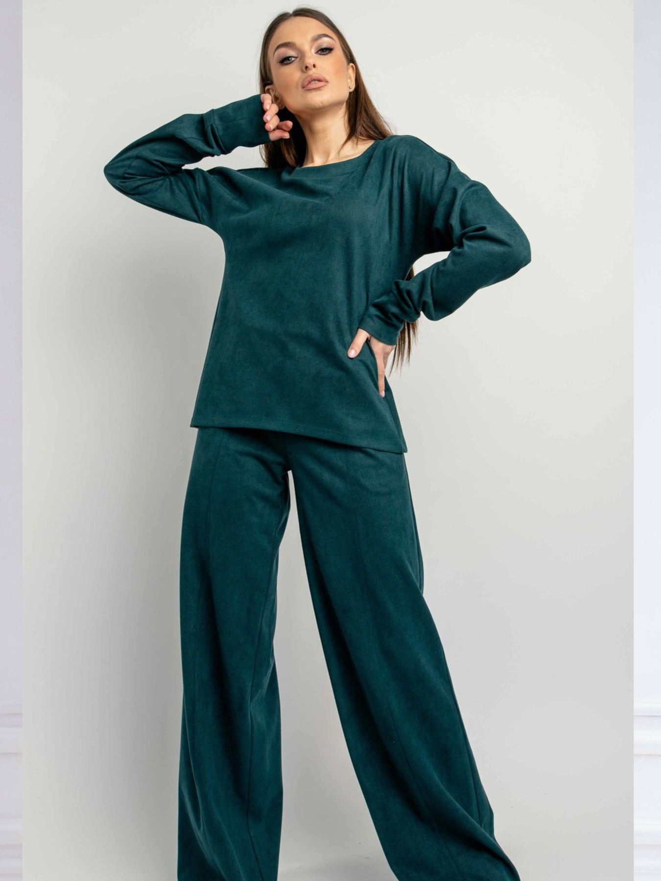 Брюки палаццо RiMari модель 0121-smaragdovij Фото