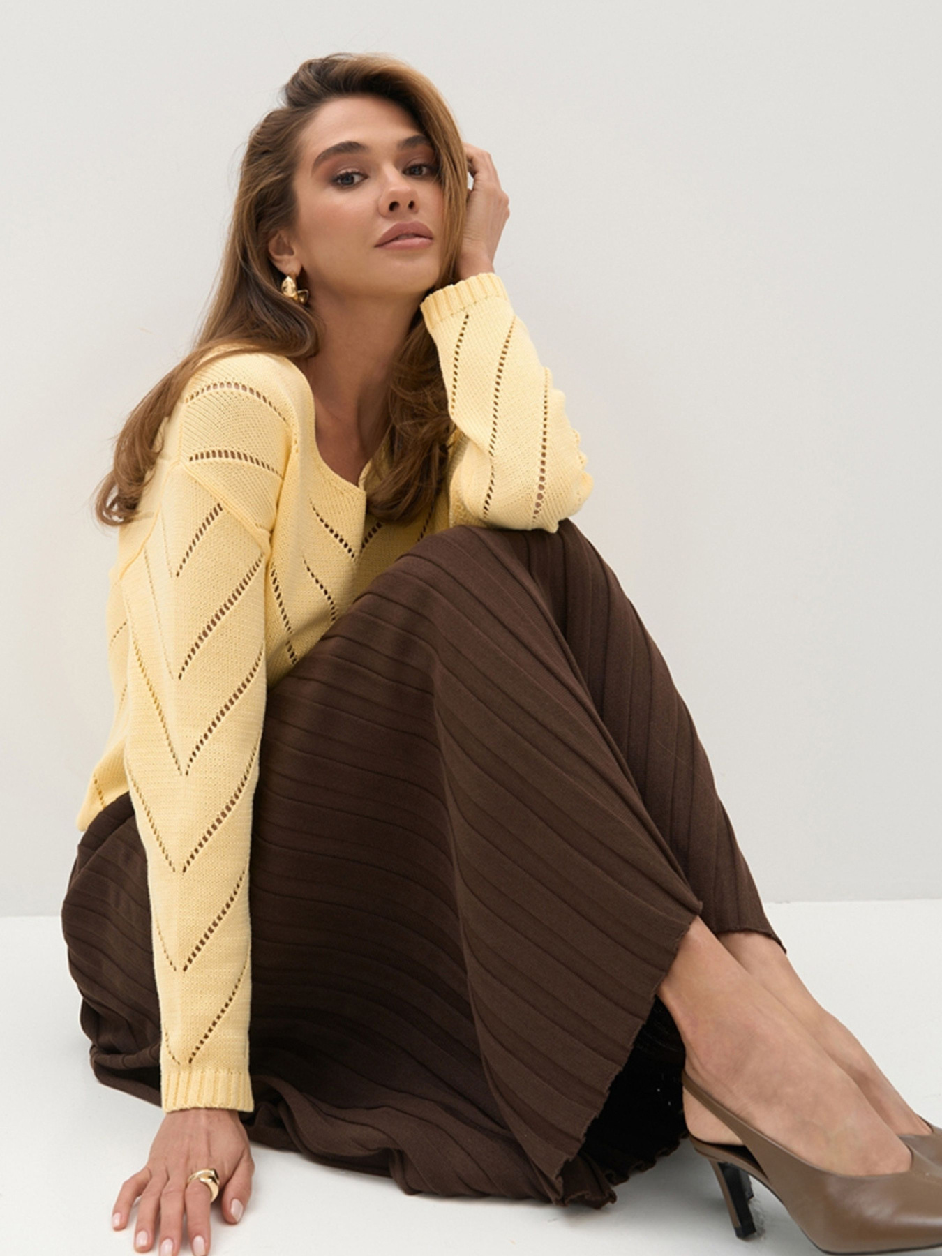 Джемпер TrikoBakh модель 2851-limonnij Фото