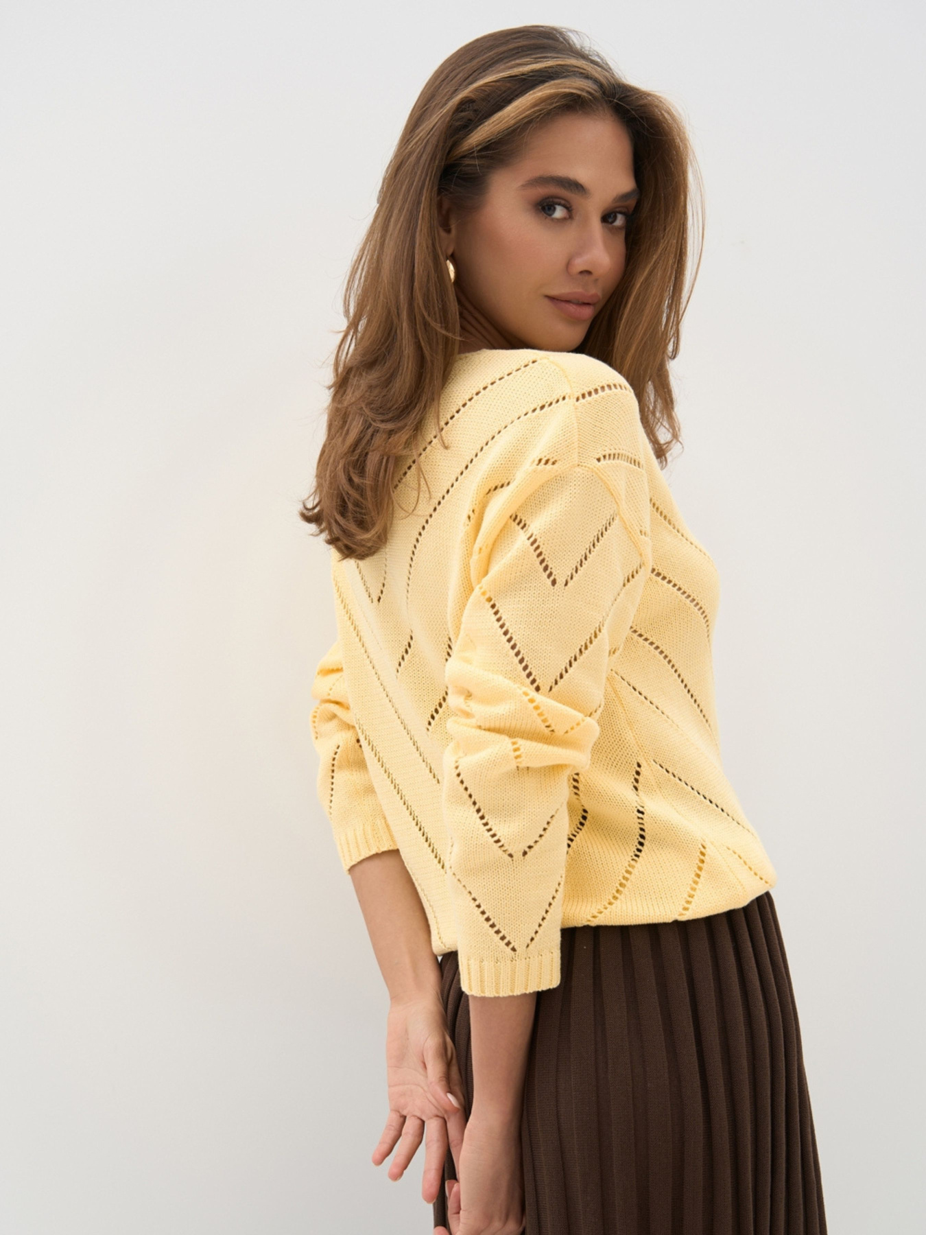 Джемпер TrikoBakh модель 2851-limonnij Фото