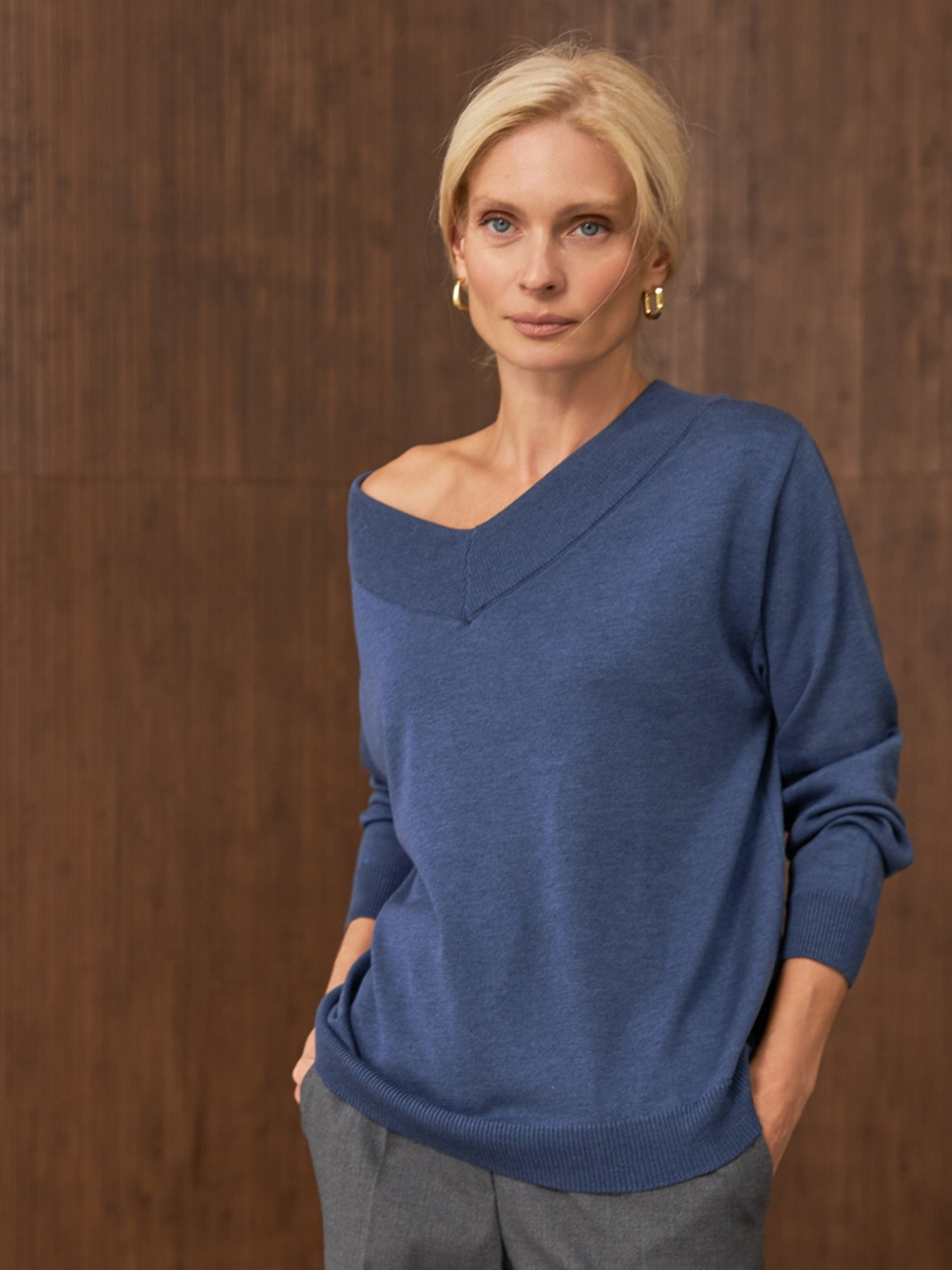 Джемпер TrikoBakh модель 2896-dzhinsovij Фото