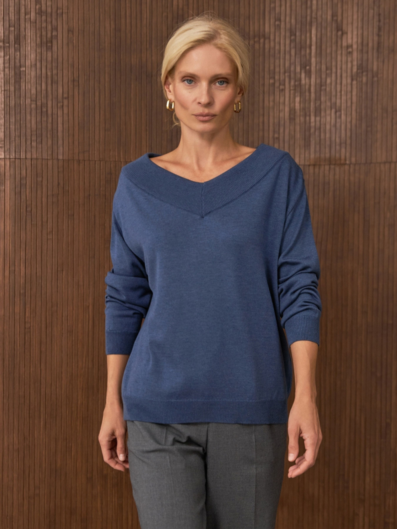 Джемпер TrikoBakh модель 2896-dzhinsovij Фото