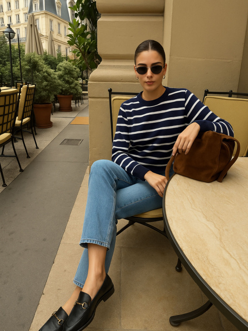 Джемпер MarSe модель marse-dzhemper-263-temno-sinj Фото