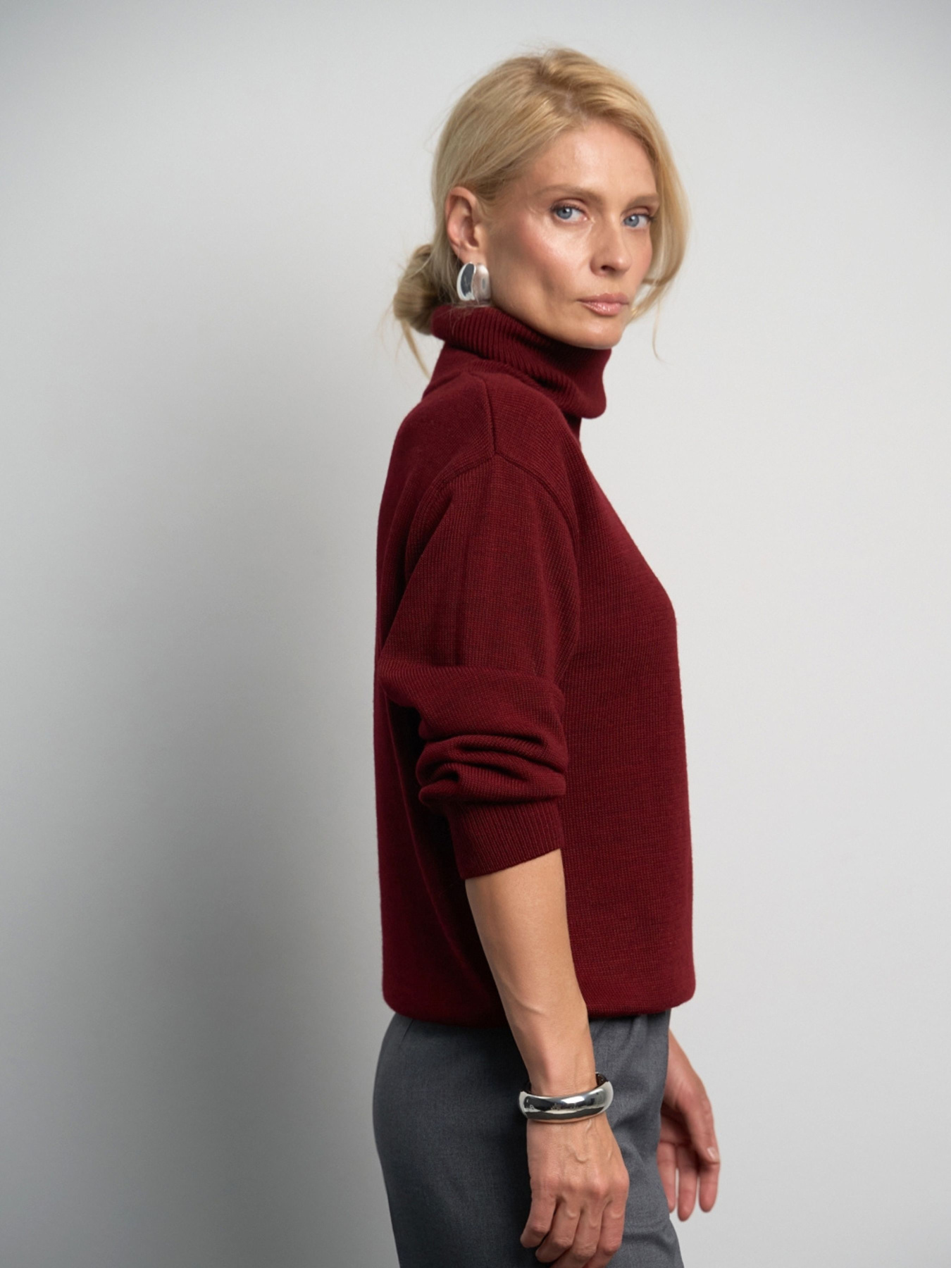 Свитер TrikoBakh модель 2874-burgund Фото