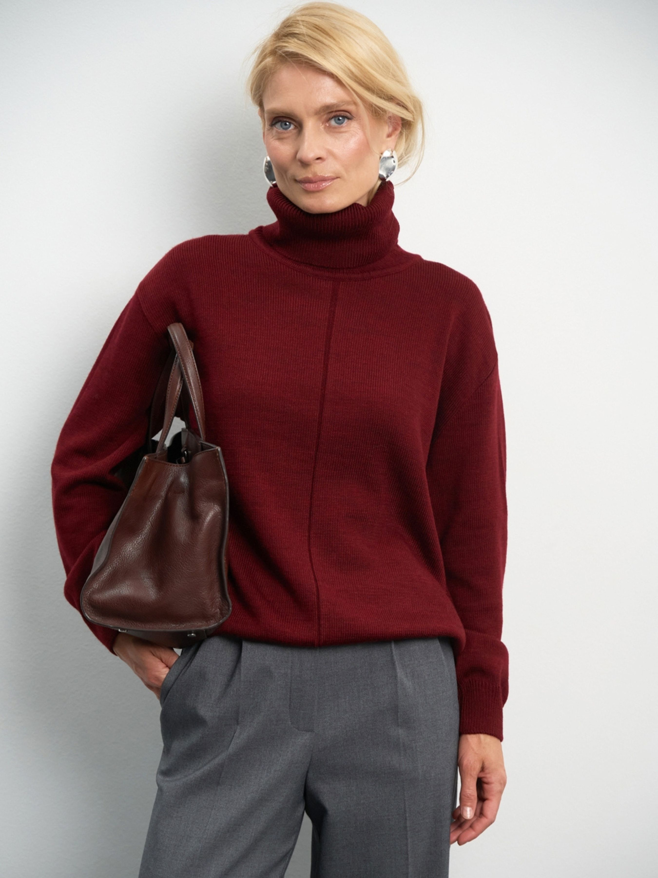 Светр TrikoBakh модель 2874-burgund Фото