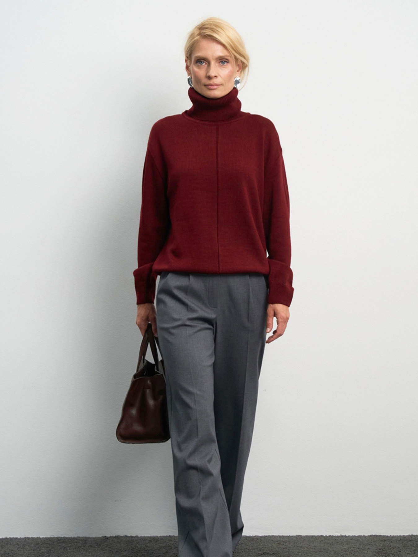 Светр TrikoBakh модель 2874-burgund Фото