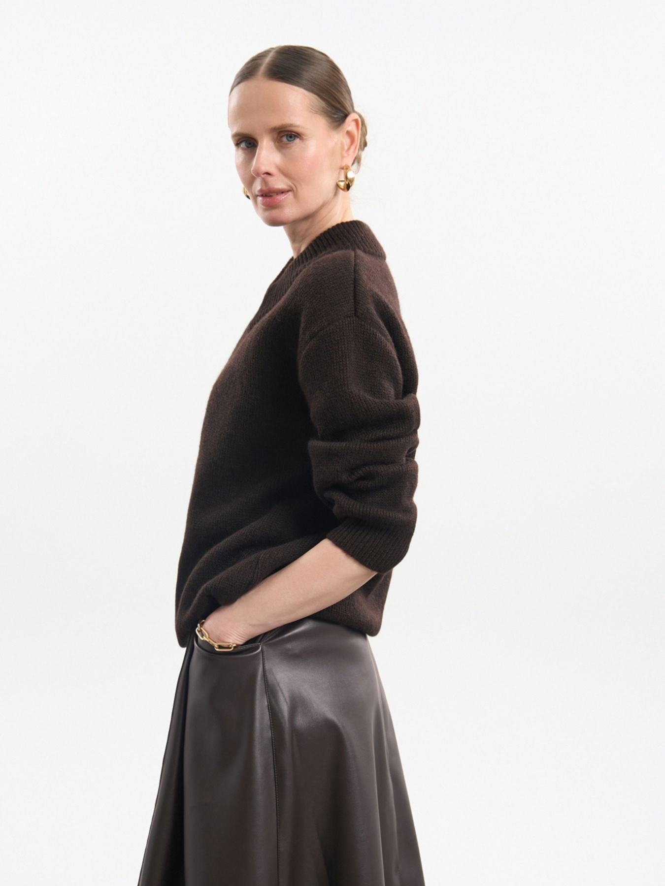 Джемпер TrikoBakh модель 2839-shokoladnij Фото