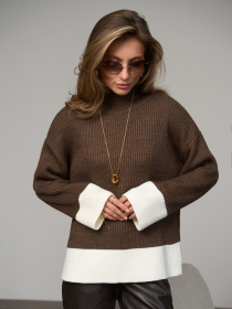 Светр TrikoBakh модель 2823-bronza-moloko Фото