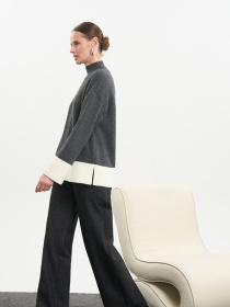 Свитер TrikoBakh модель 2823-temno-srij Фото