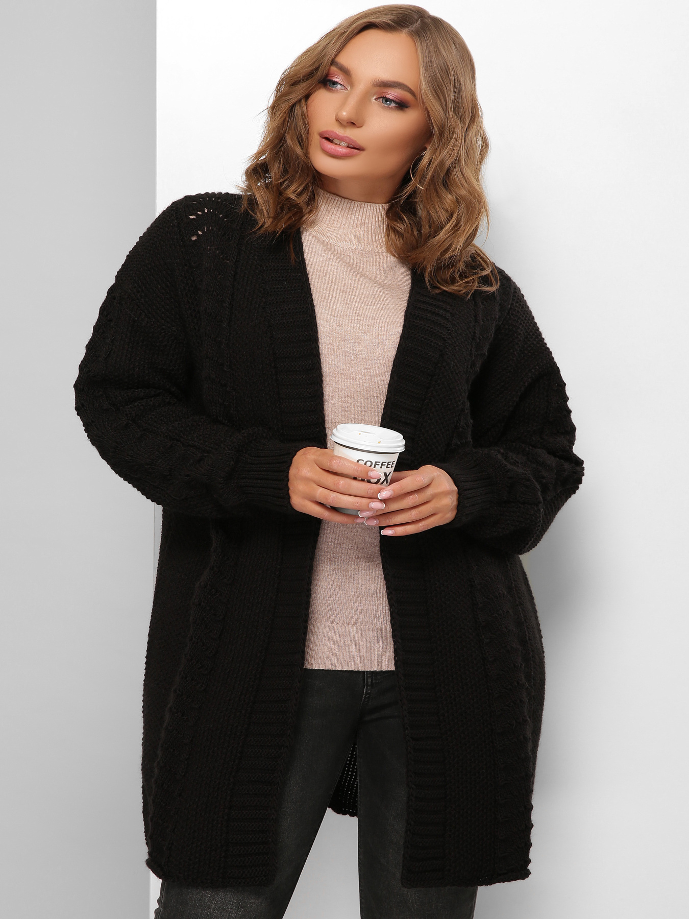 Кардиган MarSe модель marse-kardigan-175-chernj Фото