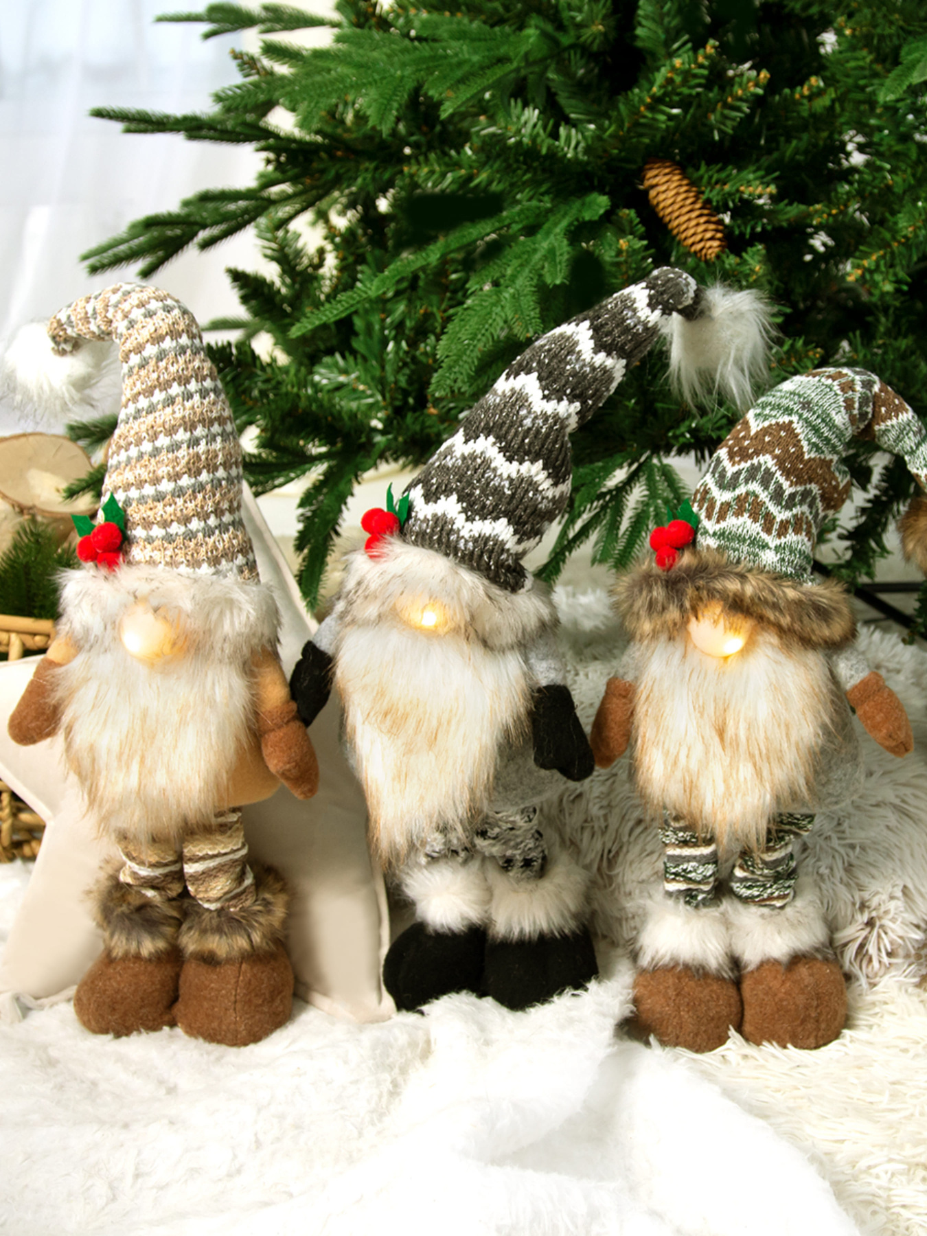 Гном декоративный новогодний MBM MY HOME модель DH-NY-11 GREEN Фото