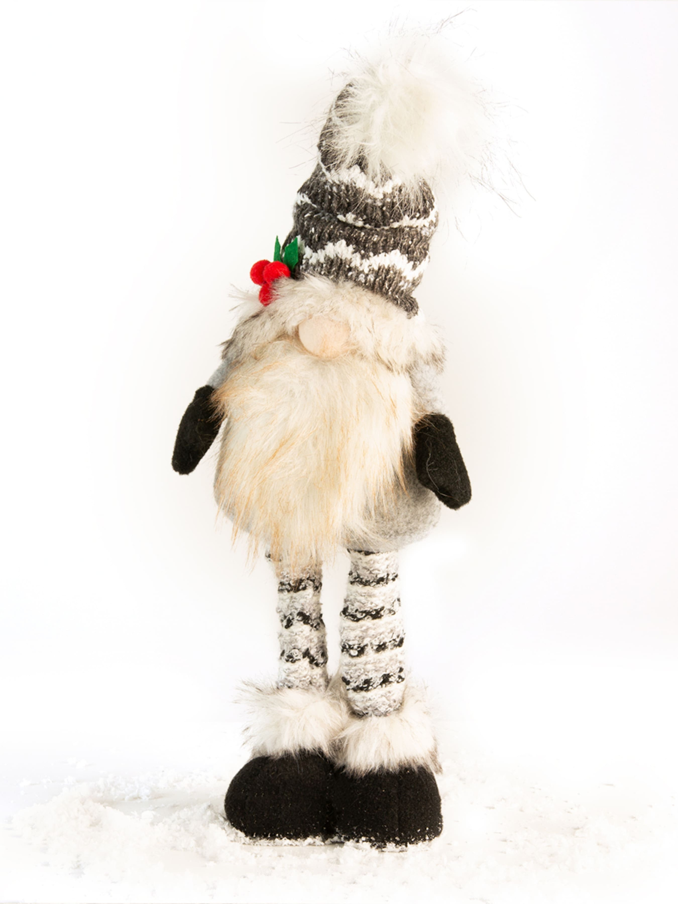 Гном декоративный новогодний MBM MY HOME модель DH-NY-12 GRAY Фото