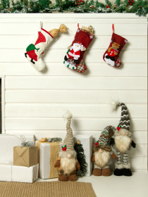 Гном декоративный новогодний MBM MY HOME модель DH-NY-12 GRAY Фото