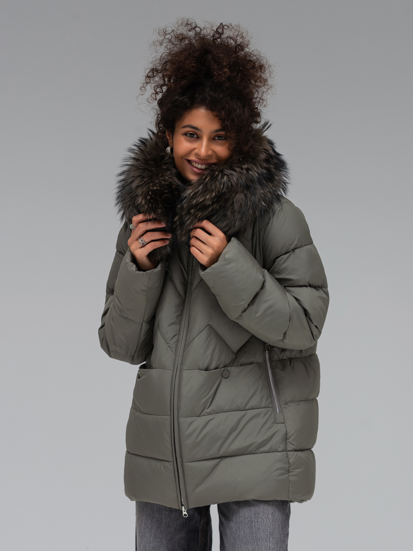 Зимова куртка VIVA WEAR модель 565-oliva Фото