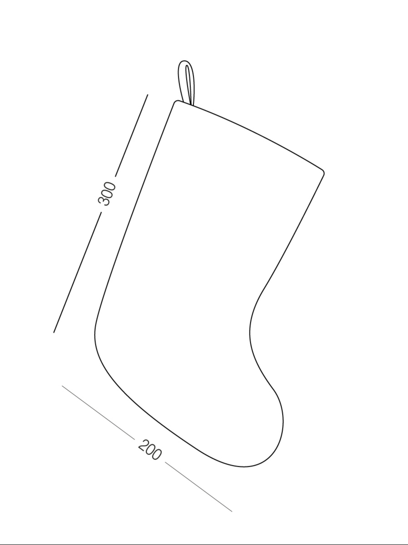 Сапожок для подарков новогодний MBM MY HOME модель DH-NY-13 WHITE Фото