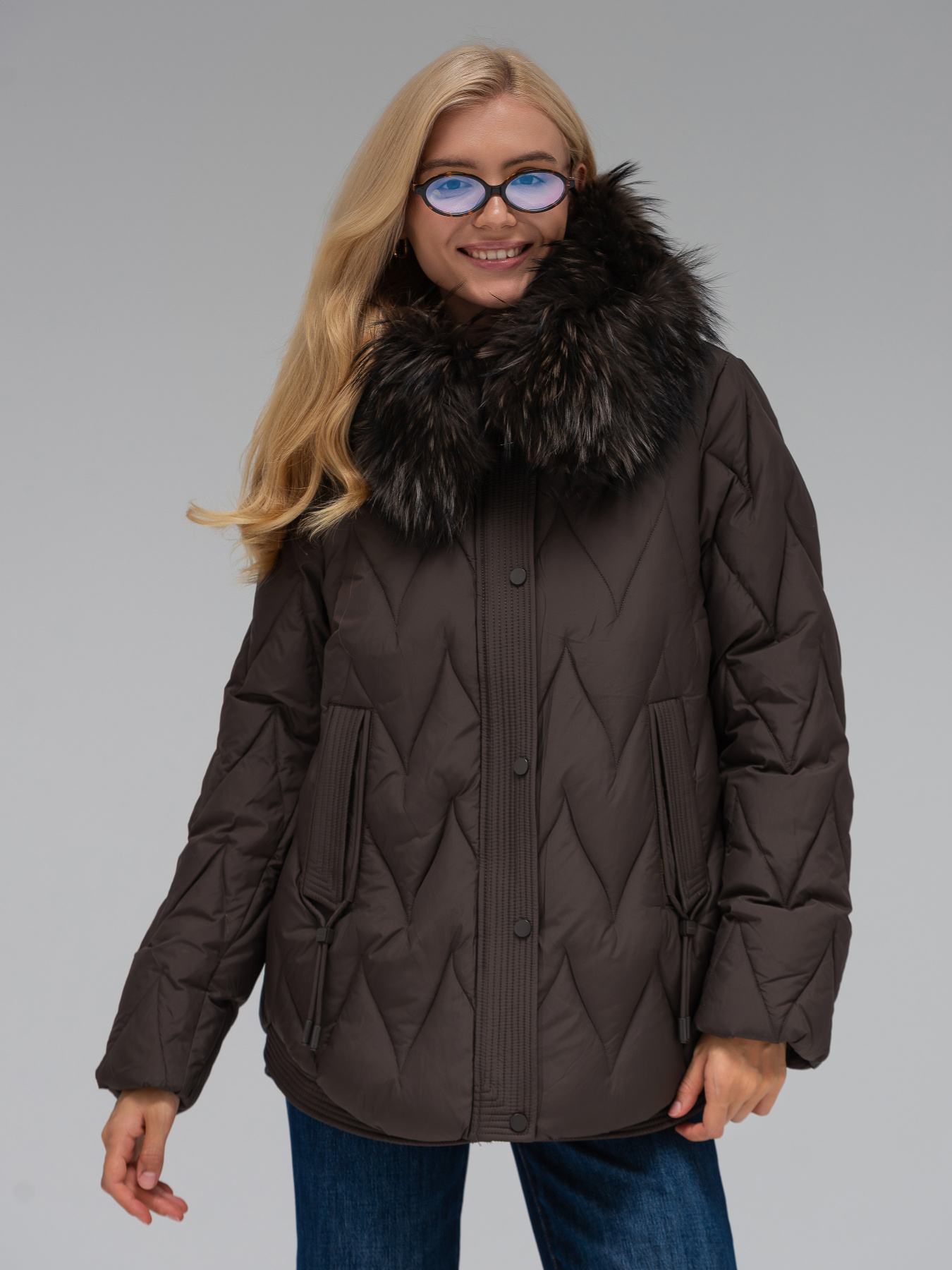 Зимняя куртка VIVA WEAR модель 550-choco Фото