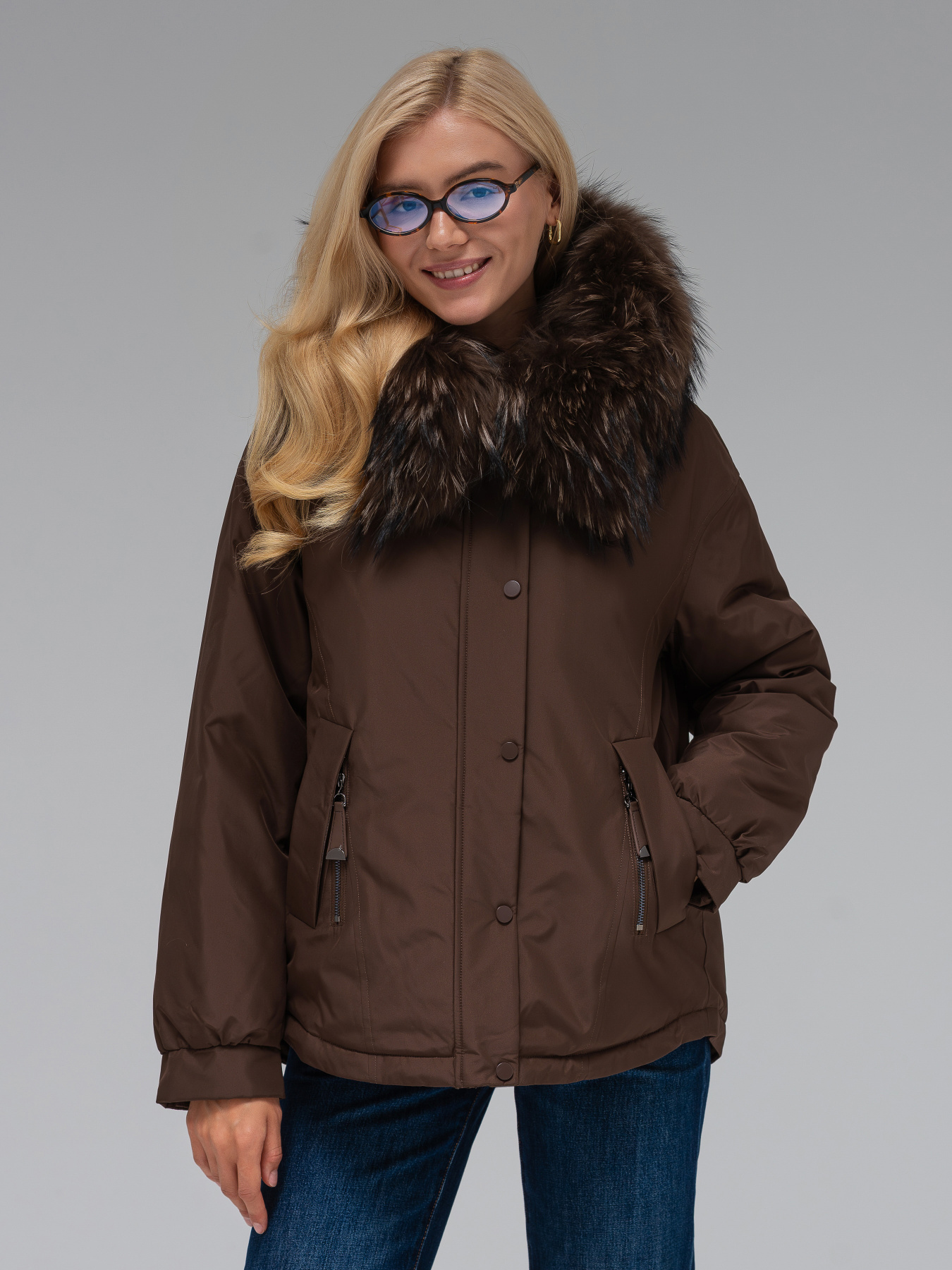 Зимняя куртка VIVA WEAR модель 5137-brown Зимняя куртка VIVA WEAR модель 5137-brown Фото