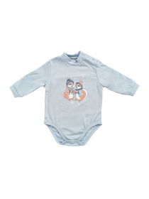 Боді для немовлят SMIL модель smil_102783-1-sero-sinij Фото