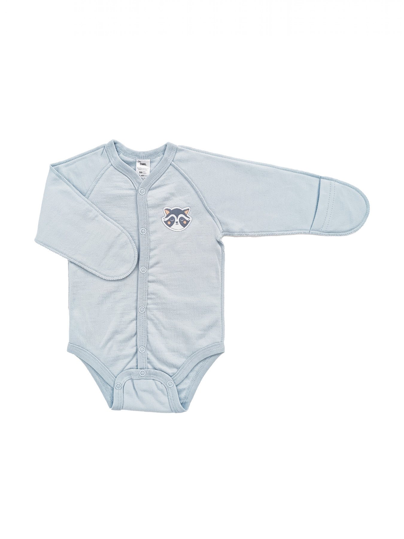 Боді-распашонка SMIL Серо-синий модель smil_102782-1-sero-sinij Фото