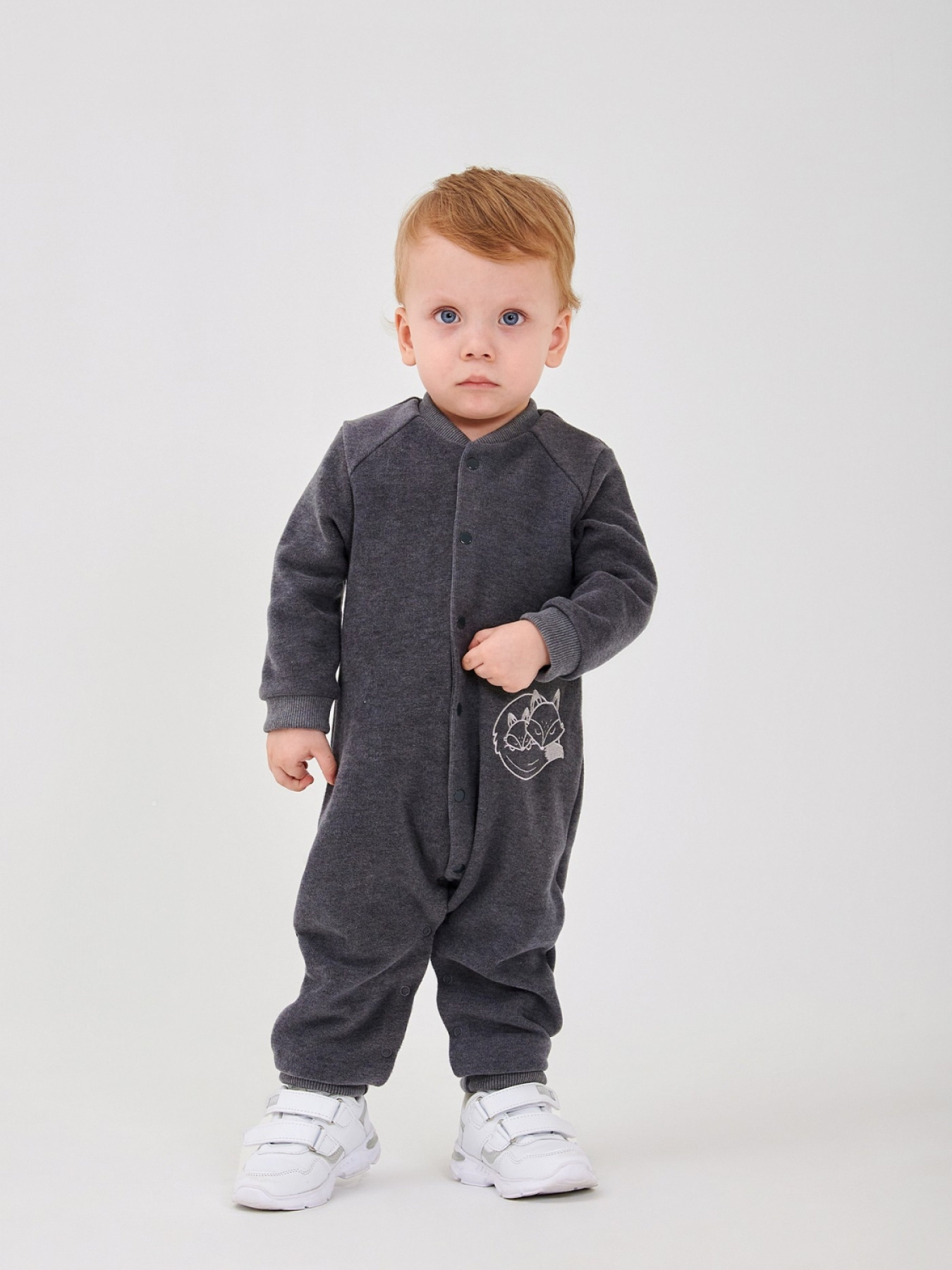 Нательный комбинезон SMIL модель smil_122091-1-grafitovyj Фото