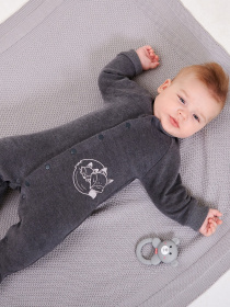 Нательный комбинезон SMIL модель smil_122091-1-grafitovyj Фото