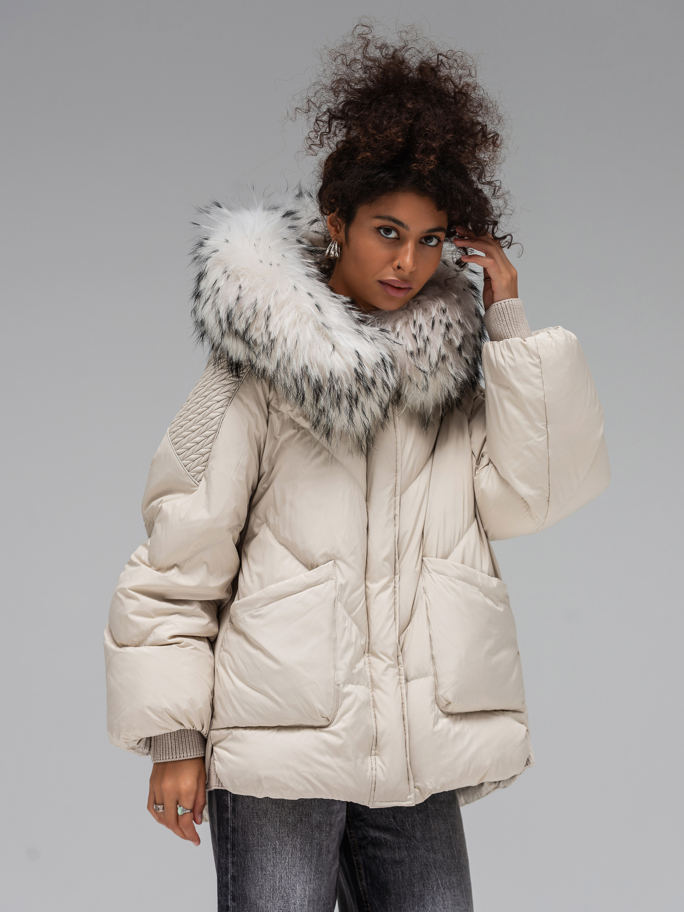 Пуховик Vo-Tarun модель 085-milk Пуховик Vo-Tarun модель 085-milk Фото