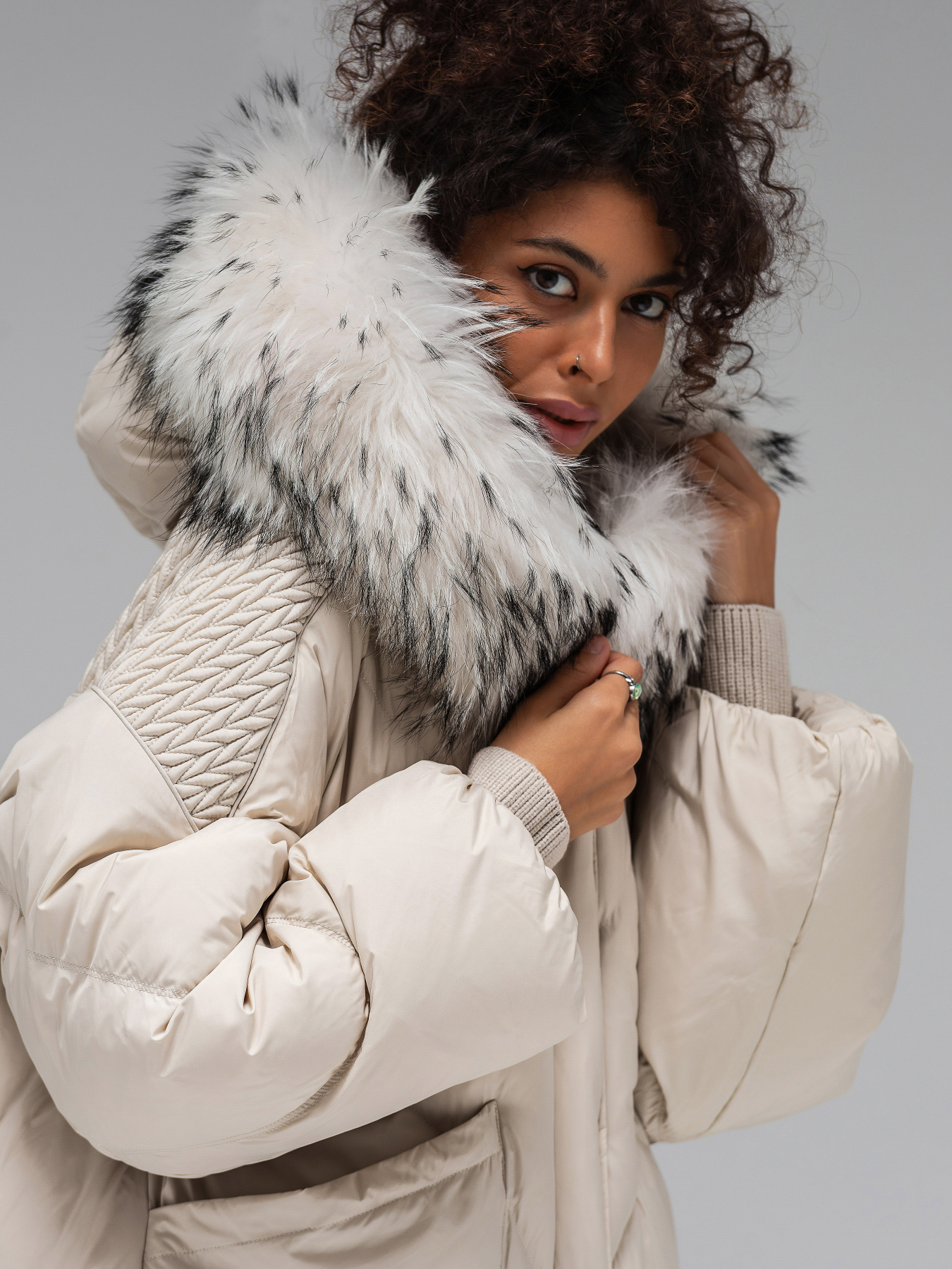 Пуховик Vo-Tarun модель 085-milk Пуховик Vo-Tarun модель 085-milk Фото