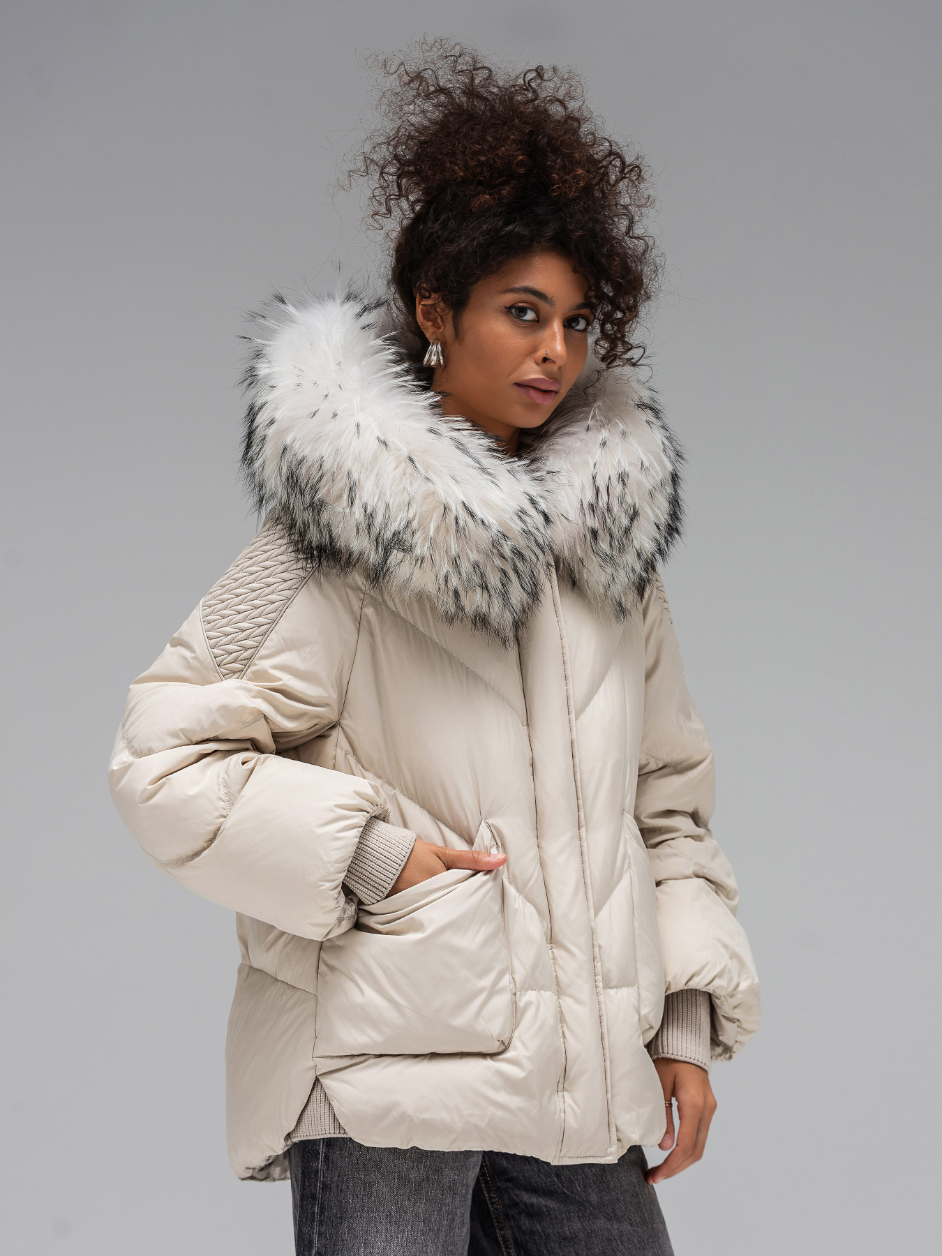 Пуховик Vo-Tarun модель 085-milk Пуховик Vo-Tarun модель 085-milk Фото