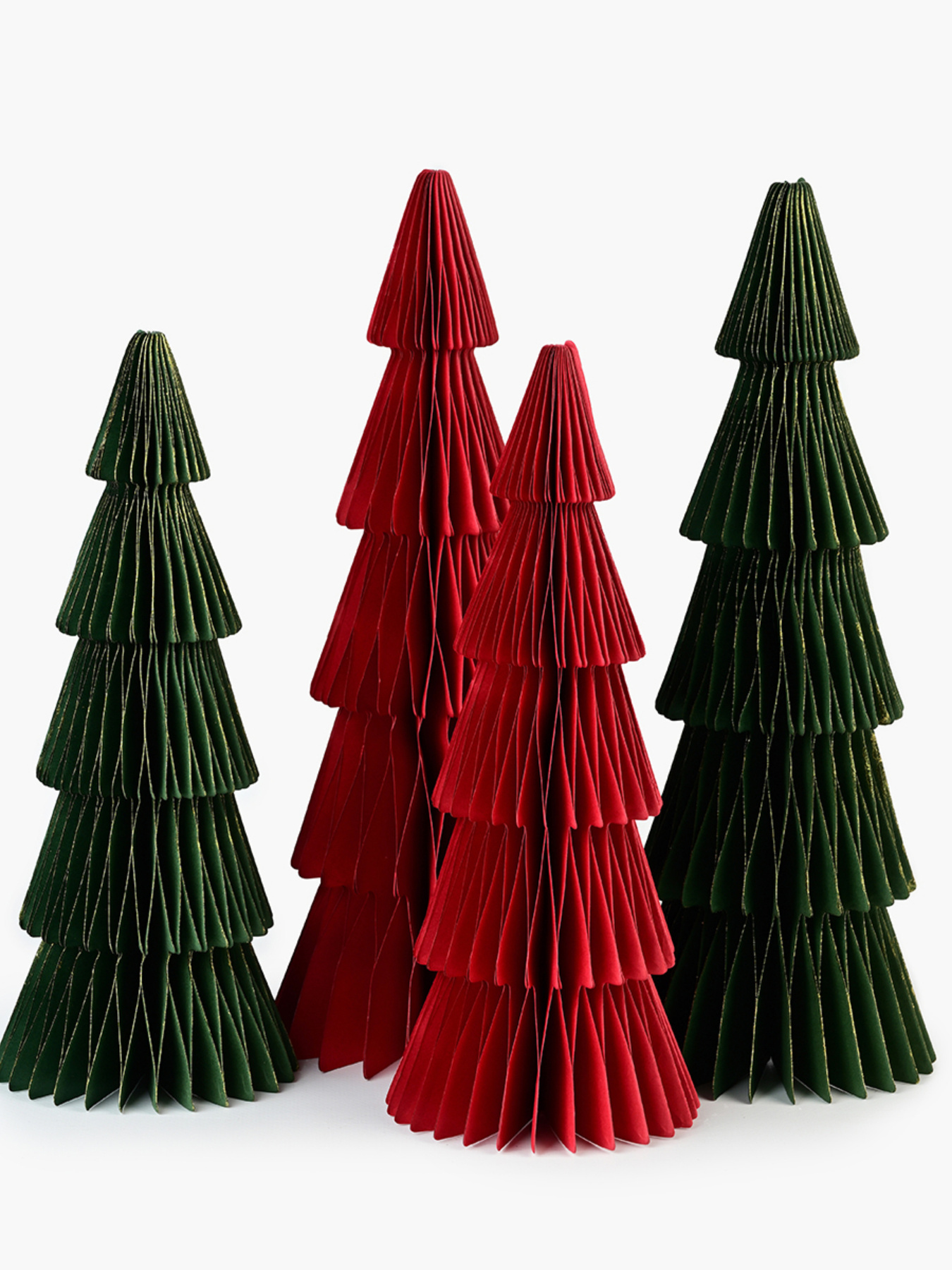 Елка декоративная бумажная MBM MY HOME модель DH-NY-91 DARK RED Фото