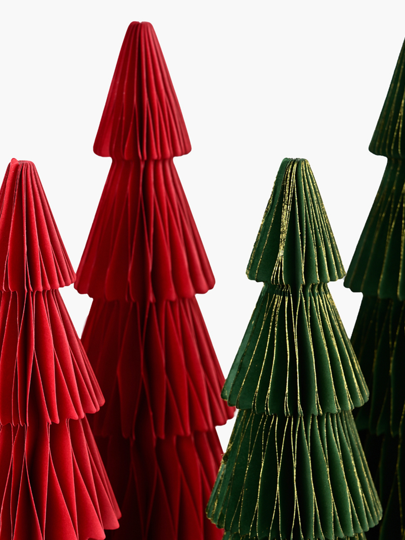 Елка декоративная бумажная MBM MY HOME модель DH-NY-91 DARK RED Фото