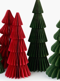 Елка декоративная бумажная MBM MY HOME модель DH-NY-91 DARK RED Фото