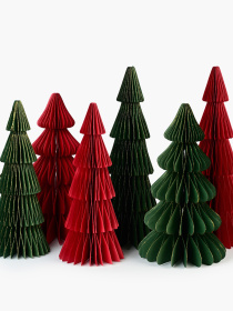 Елка декоративная бумажная MBM MY HOME модель DH-NY-91 DARK RED Фото