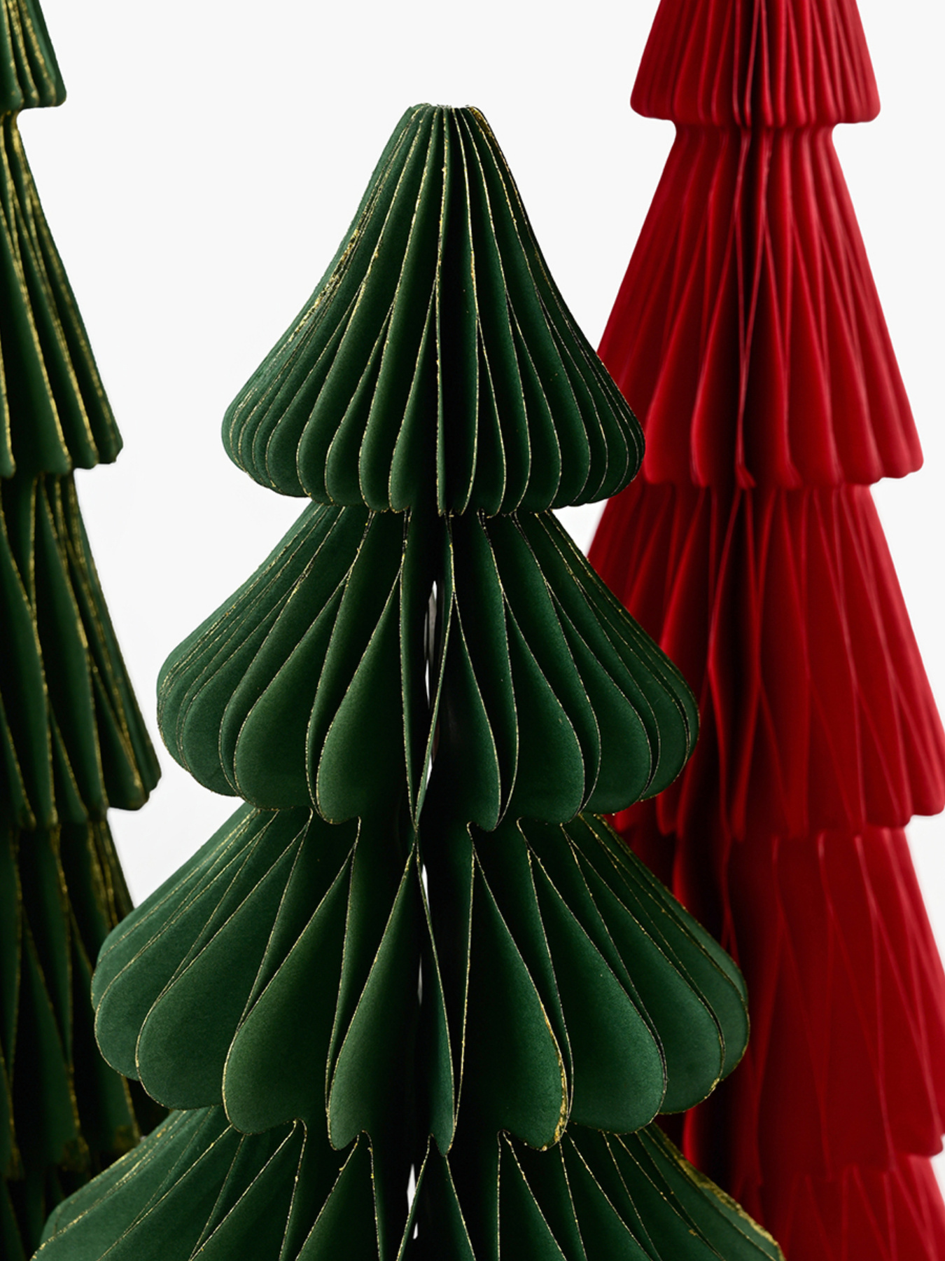 Ялинка декоративна паперова MBM HOME модель DH-NY-92 DARK GREEN Фото