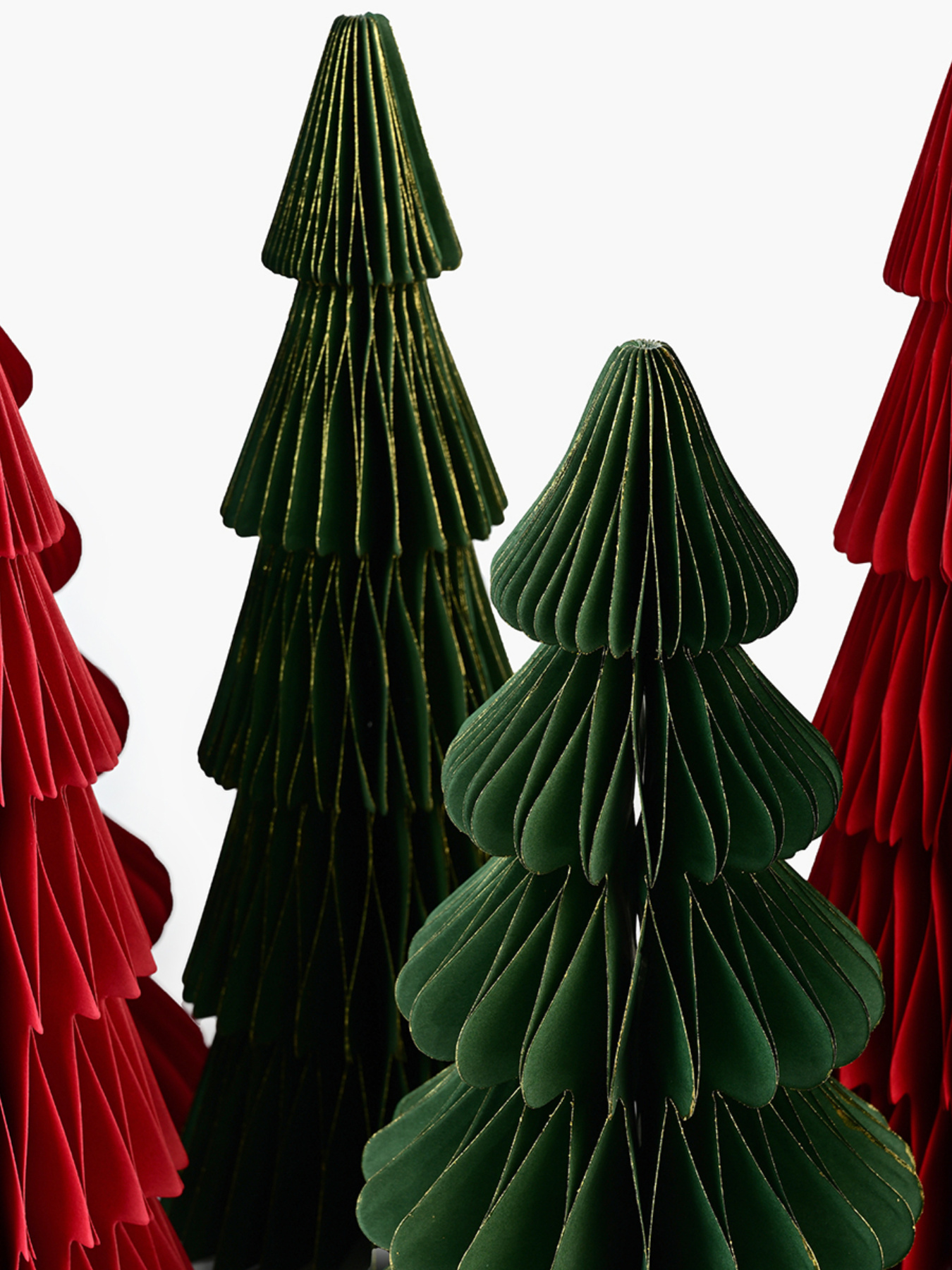 Ялинка декоративна паперова MBM HOME модель DH-NY-92 DARK GREEN Фото