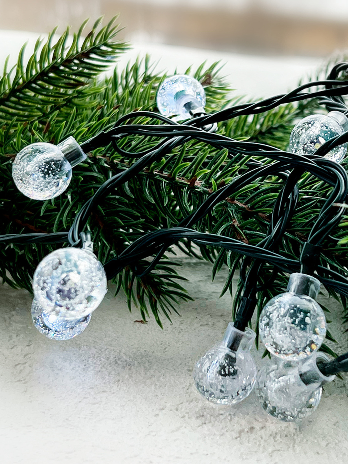 Лента светодиодная "Шарики" холодный свет MBM MY HOME модель DH-LAMP-10 WHITE Фото