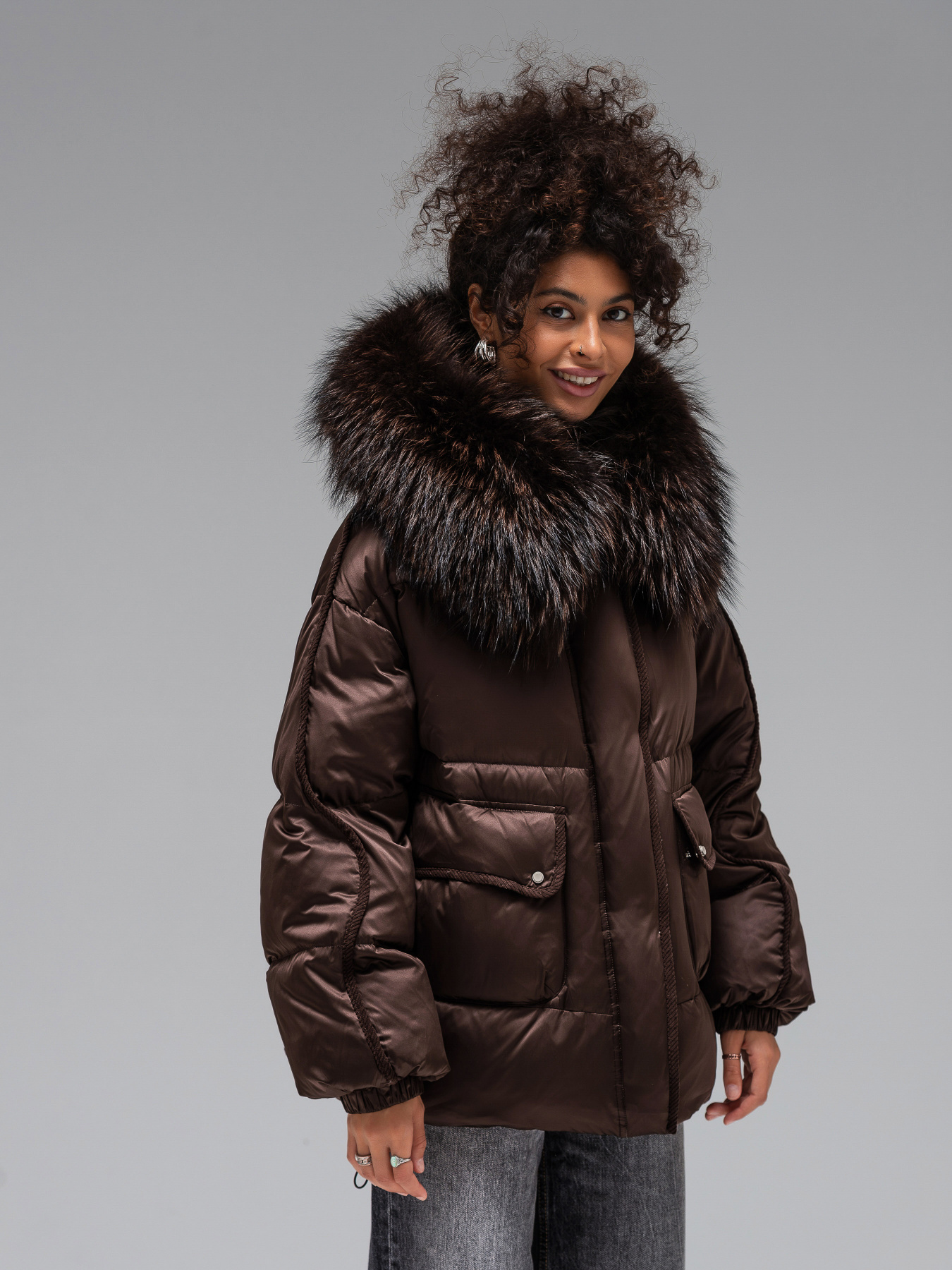 Пуховик Vo-Tarun Модель 839-choko Фото